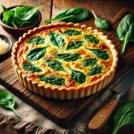 Quiche Lorraine cu spanac