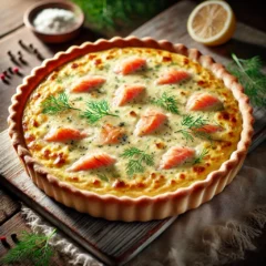 Quiche Lorraine cu somon